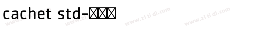 cachet std字体转换